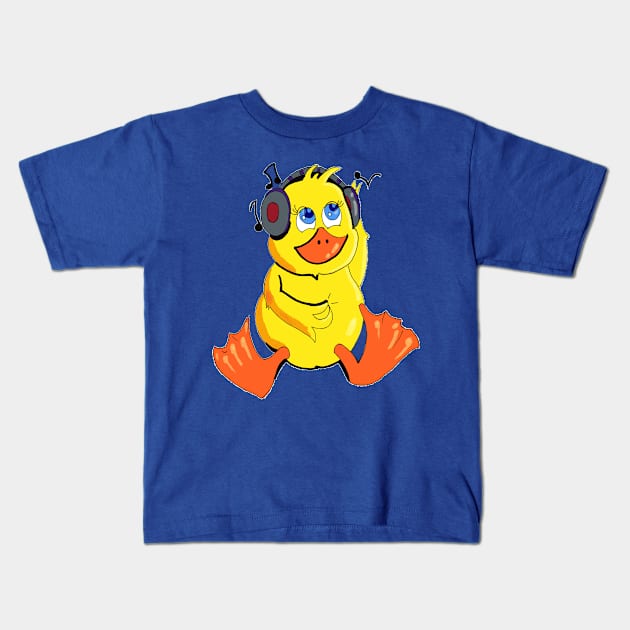 Ducks Doing Cute Things Kids T-Shirt by FilMate